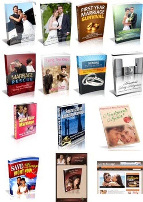 Product picture Marriage Package - 8 eBooks & Free Bonuses with MRR License