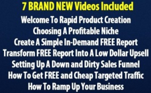 Product picture Rapid Product Creation ( Instruction Videos with MRR License)