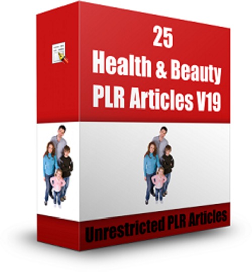 Product picture 25 Health & Beauty PLR Articles V19 - Articles with PLR License
