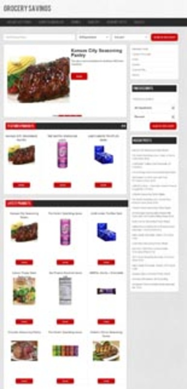 Product picture Grocery Savings Amazon Store ( WP Blog with PLR License)