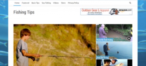 Product picture Fishing Tips Blog - WP Blog with PLR