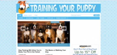 Product picture Train Your Puppy Blog - WP Blog with PLR