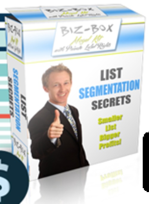 Product picture List Segmentation Secrets - eBook with RR License