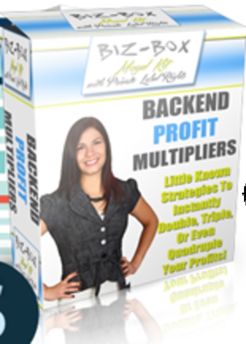 Product picture Backend Profit Multipliers - eBook with RR License